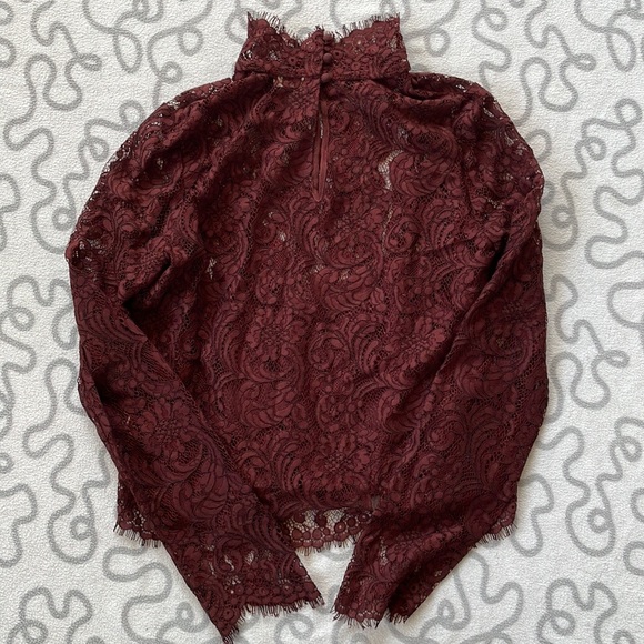 Aritzia Wilfred Lace Long Sleeve Blouse - Picture 3 of 8